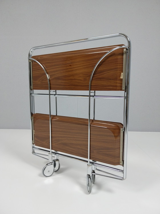 Image 1 of Vintage Opvouwbaar Serveerwagen van Bremshey & Co, Jaren 70