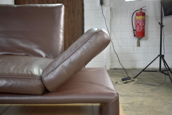 Image 1 of Divano in pelle Koinor Raoul in marrone con braccioli e schienali regolabili