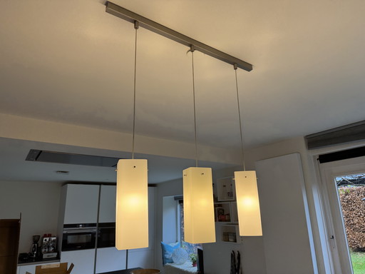 Hanglamp met glazen kappen
