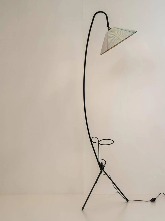 Lampada da lettura a treppiede, Francia, anni '50 – Lampade da terra, Metal, Brass, Retro (photo 5 of 9)