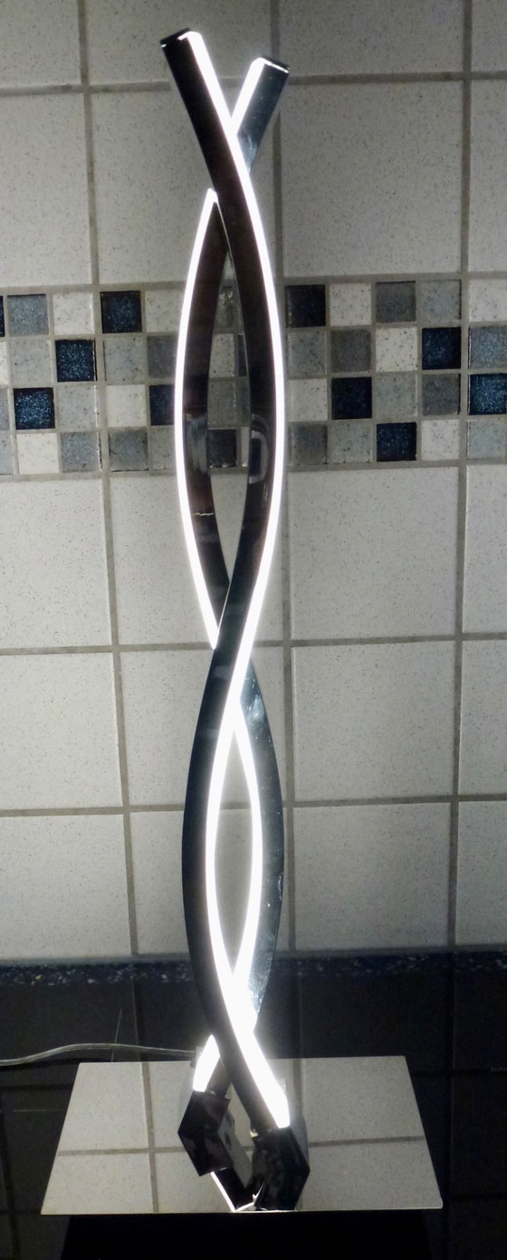 Image 1 of Lámpara de mesa EGLO Lasana 2 - 2 luces - Cromo - Blanco.