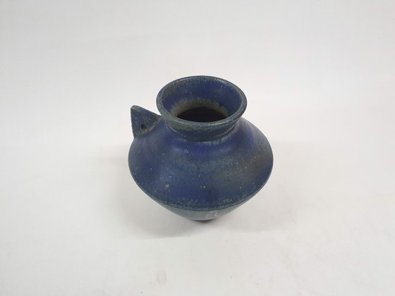 Image 1 of Vintage blue ceramic vase by Ciro, The Netherlands