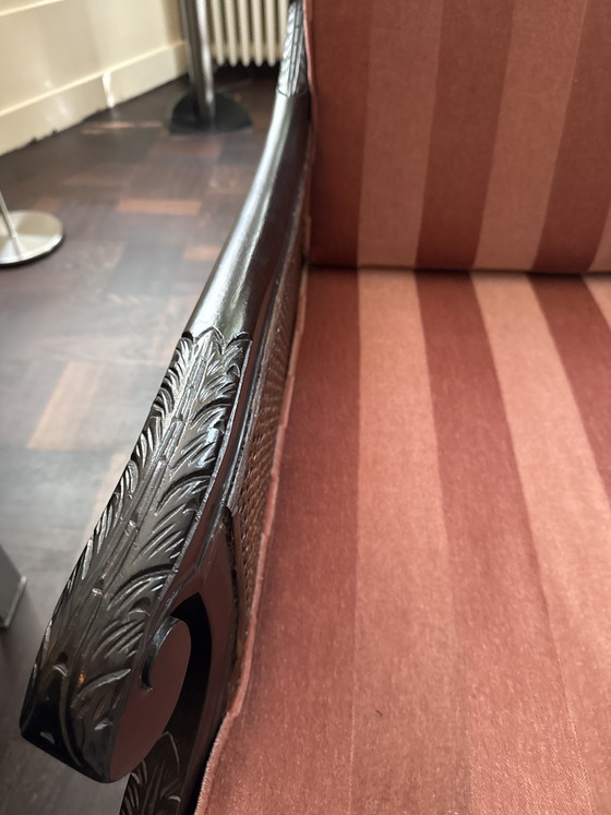2 fauteuils Pander vintage restaurés – Rattan, Velvet (photo 7 of 8)