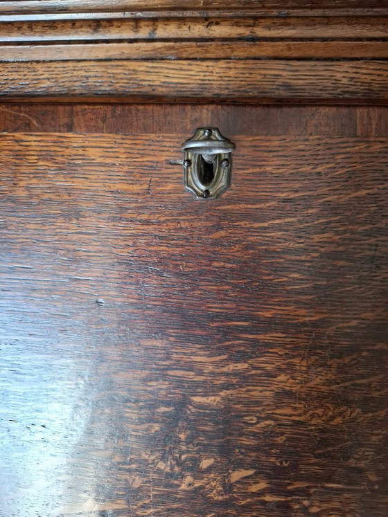Image 1 of Scrivania antica con mobiletto superiore