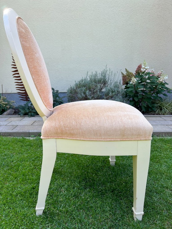 Juego de 6 sillas de comedor Donghia "Grand Flute" "Grand Soleil" de John Hutton (4 sillas laterales / 2 (photo 9 of 14)