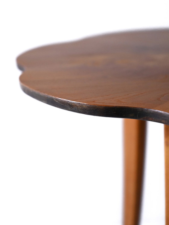 Image 1 of Vintage Swedish Déco Birch Side Table, 1940s