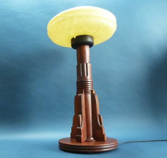 Image 1 of Lámpara de mesa Art Deco Haagse School “P.e.l. Izeren años 20“