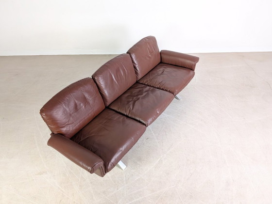 Image 1 of Three-seater mid-century sofa de Sede DS 31 leather brown design