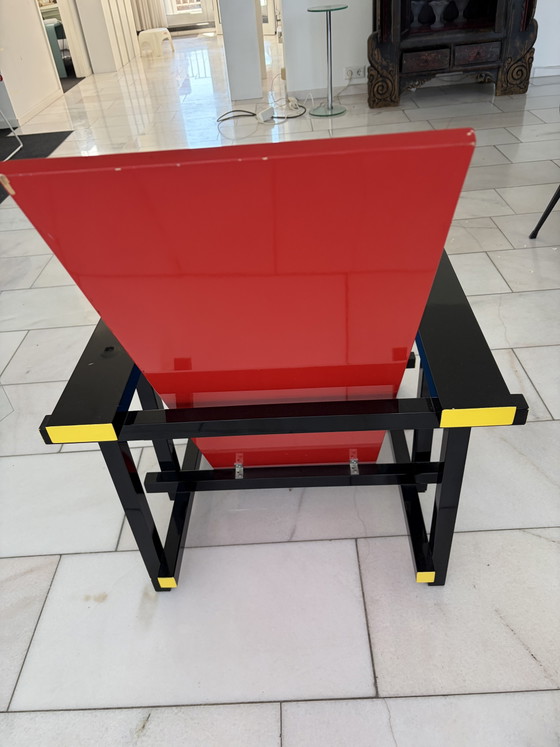 Rietveld style Red-Blue Chair – Armchairs, Wood (photo 3 of 5)