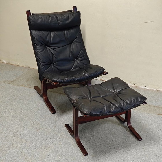 Poltrona Vintage Siesta Ingmar Relling Westnofa – Poltrone, Leather, Wood (photo 2 of 11)