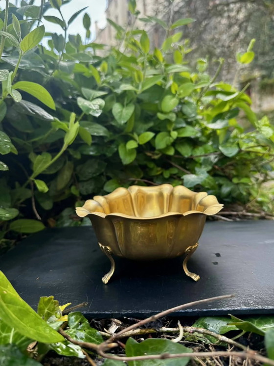 Bandeja de centro de mesa de latón estilo Luis XV. – Cuencos, Brass, Art Deco (photo 4 of 9)
