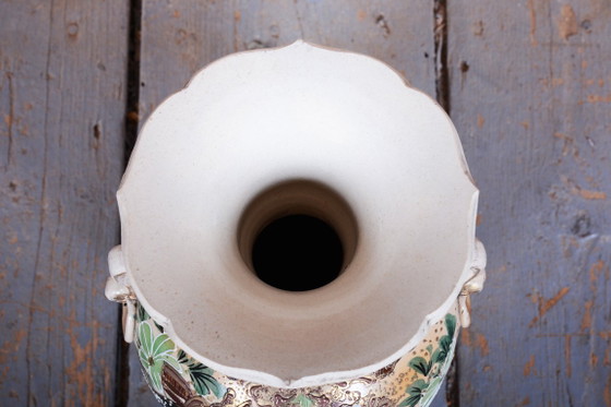 Vaso Art Déco originale, tecnica Moriage, ceramica smaltata, Giappone, anni '10 – Vasi (photo 8 of 9)