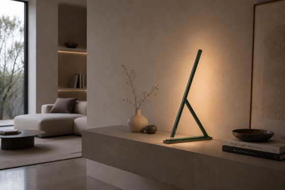 Image 1 of Lampe de table Achille vert olive