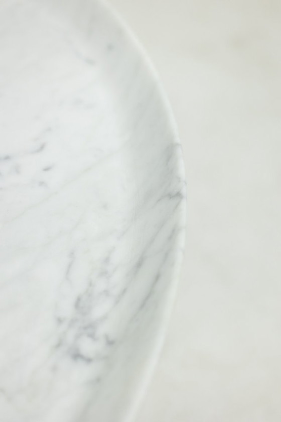 Image 1 of Paar ausziehbare Tische aus Carrara-Marmor. Zeitgenössisch.