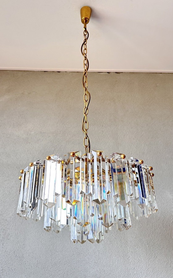 Image 1 of Lustre vintage en cristal Kalmar