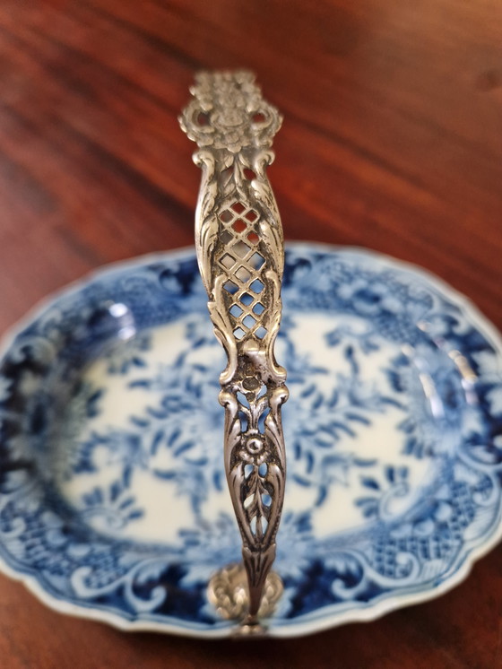 Image 1 of Makkum bowl with real silver handle