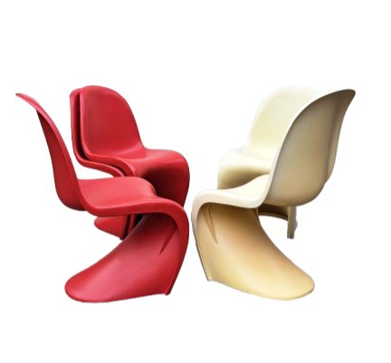 Image 1 of 6 x Stühle im Stil von Verner Panton