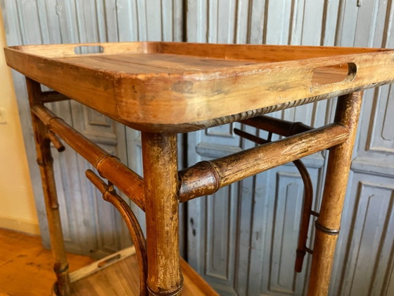 Tea Trolley Table A Tisane Vichy Antique, Side tables, Bamboo, Brown (photo 11 of 22)
