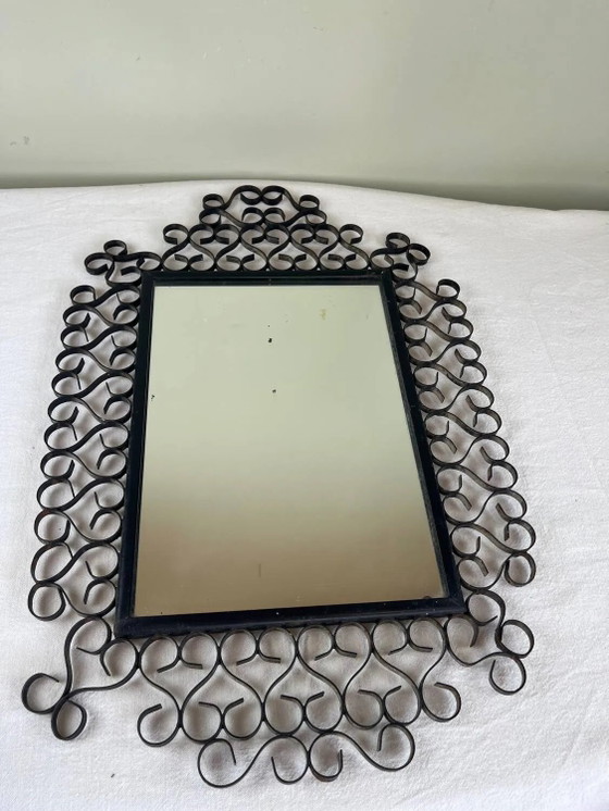 Specchio in ferro battuto Chaty Vallauris – Iron, Mid Century Modern (photo 16 of 16)
