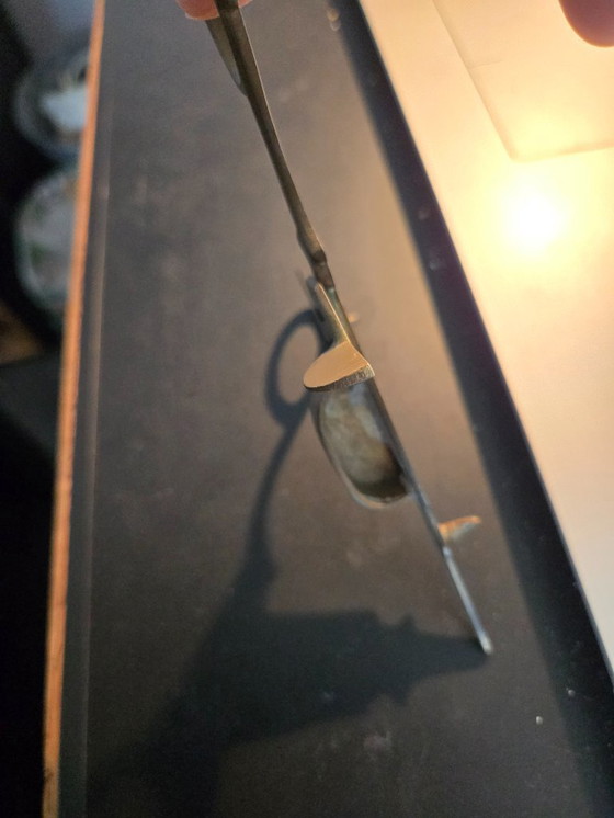 Image 1 of Tijeras antiguas de latón para apagar velas, 16 cm