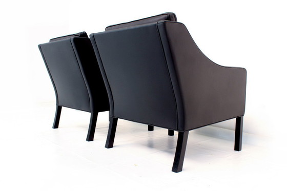 Image 1 of comme neuf ! Original Børge Mogensen for Fredericia Danish Lounge Set, Sofa and 2 Chairs, premium Leather, Oak, RP 31.161 Euro