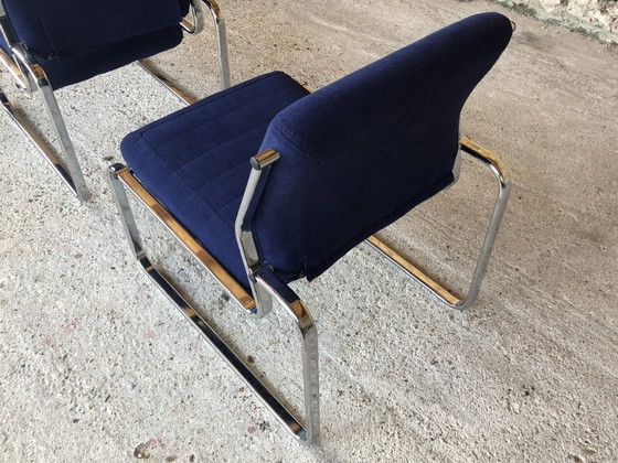 Image 1 of Mid-Century Lounge Chairs, Circa 1970's, Set of 2