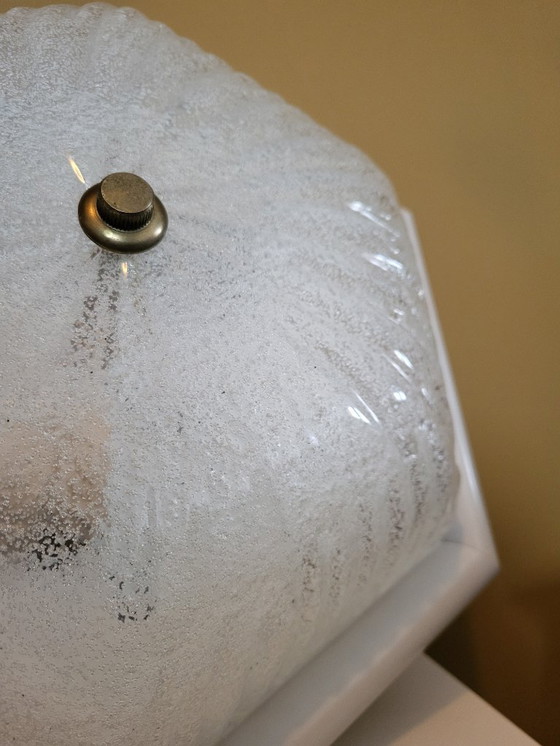 Image 1 of Lampe en verre Iceglass vintage style Hollywood, milieu du siècle