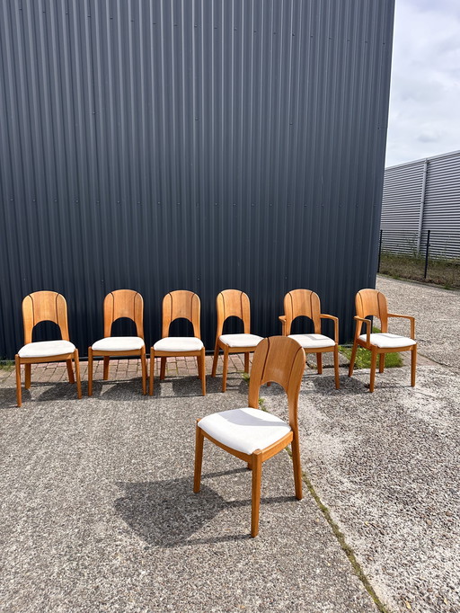 Chaises de salle à manger en chêne 7 pièces