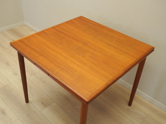 Image 1 of Teakhouten tafel, Deens ontwerp, jaren 70, productie: Denemarken