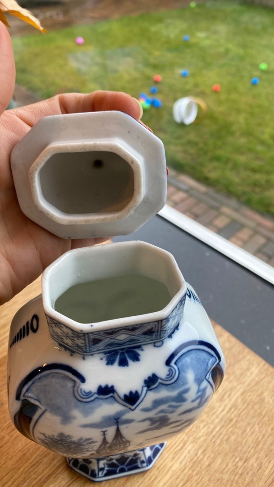 Image 1 of Vase ancien en bleu de Delft, décembre 500