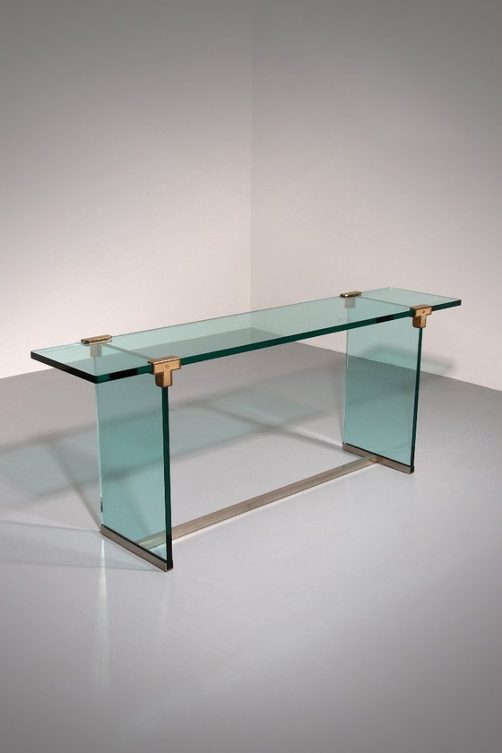 Image 1 of Peter Ghyzcy Side Table Model T30 solid glass 1960