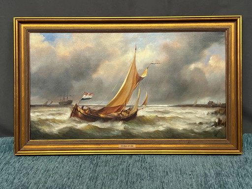 Schilderij "Storm". – schilderijen tekeningen, Canvas (photo 2 of 7)