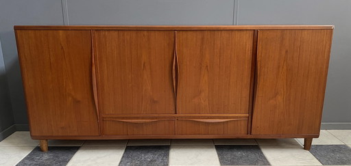 Danish Teak High Sideboard from Lyby Mobler, 1960s