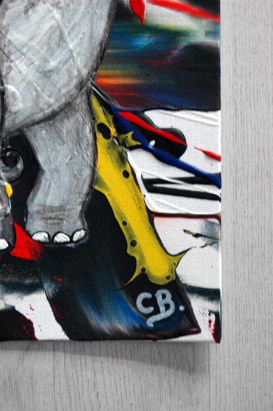 Abstract elephant in motion 3 – Art, Canvas (photo 6 of 6)