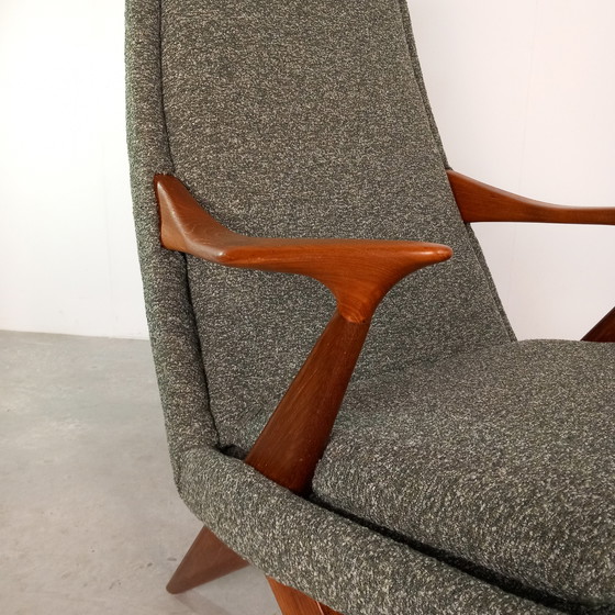 Image 1 of Ensemble de fauteuils design Mid-Century | vintage restaurés