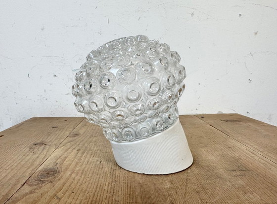 Vintage witte porseleinen wandlamp, jaren 70 – Wandlampen, Ceramic, Glass (photo 3 of 11)