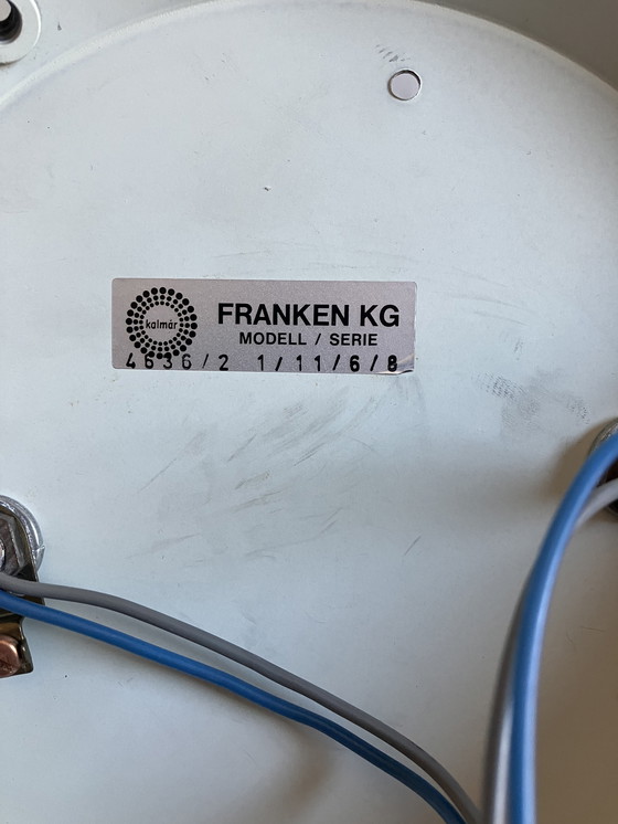 Image 1 of Carlo Nason per Kalmar Franken Lampada da parete vintage in vetro ghiacciato