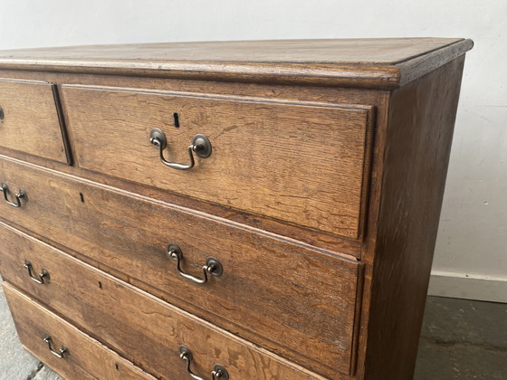 Image 1 of Early 19th Century Georgian Oak Chest of Drawers