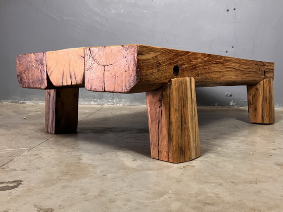 Image 1 of Brutalistische Japandi Wabi Sabi Salontafel