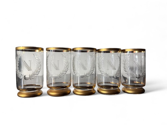 Image 1 of Set 5 bicchieri Napoleon anni '50