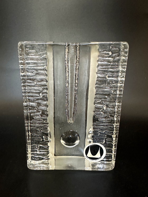 Image 1 of Walther Glass Solifleur Block Vase On Art