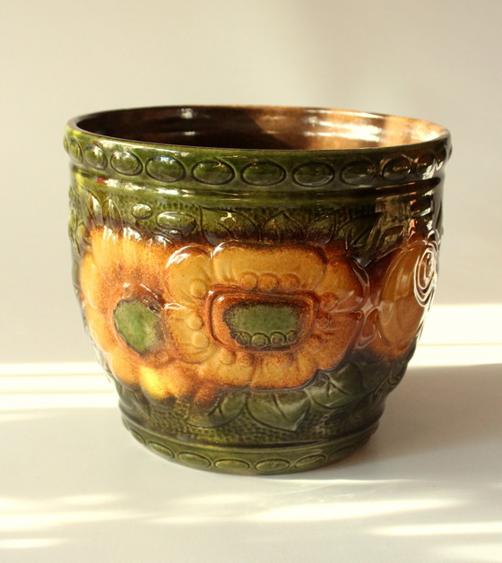 Image 1 of Großer Schwerer Keramik Blumentopf Scheurich Modell 887 22