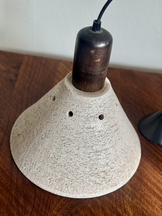 Image 1 of Vintage brutalist ceramic pendant lamp