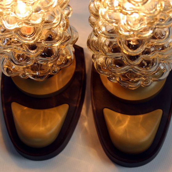 Image 1 of Lámparas de mesa de la era espacial de Helena Tynell para Orion Leuchten, década de 1960, juego de 2