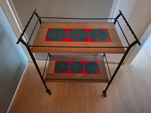 Cast Iron Serving Trolley/ Buffet Table