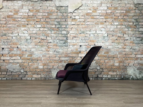Vitra Slow Chair + Ottoman – Chairs and lounge chairs, Metal, Textile (photo 5 of 13)