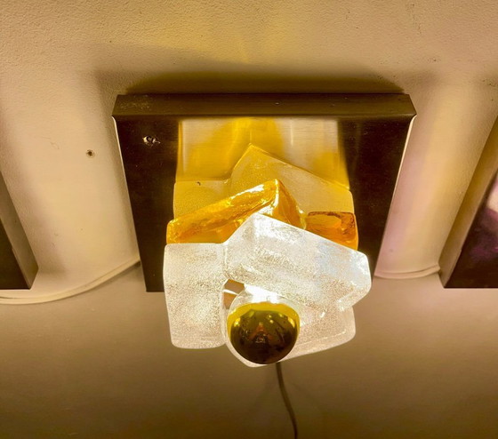 Image 1 of Aplique de pared Albano Poli de Poliarte XXL 4, cristal de Murano, Italia, 1970