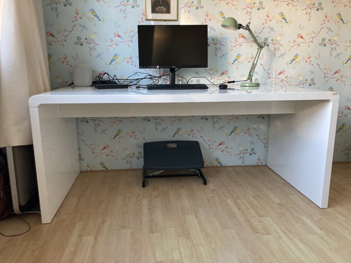 Bureau Kare Design blanc brillant