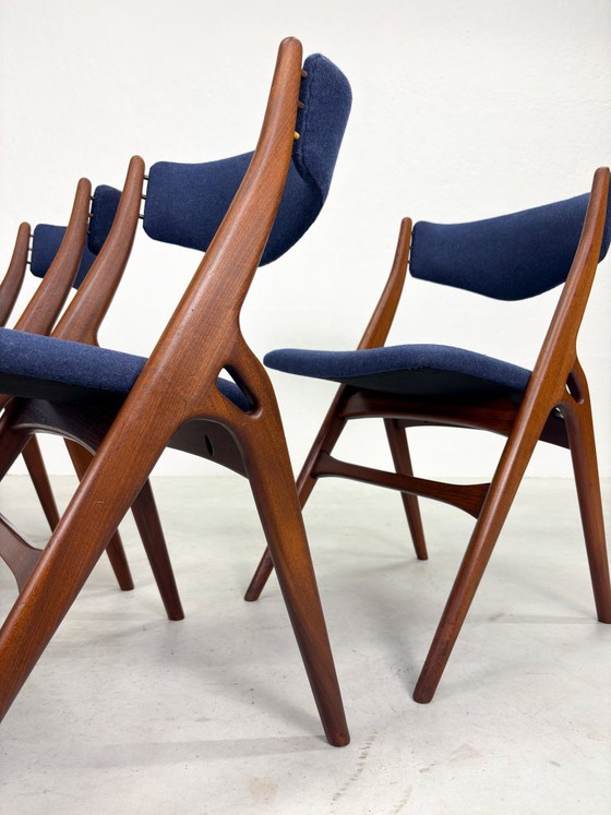 Set 'Aska' Dining chairs by Louis van Teeffelen for Wébé – Wood (photo 6 of 20)