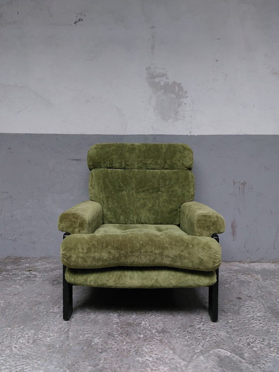 Image 1 of 2 X Mid-Century Green Relax Chairs